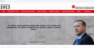 Página web oficial negacionista: un nuevo mamarracho del gobierno turco
